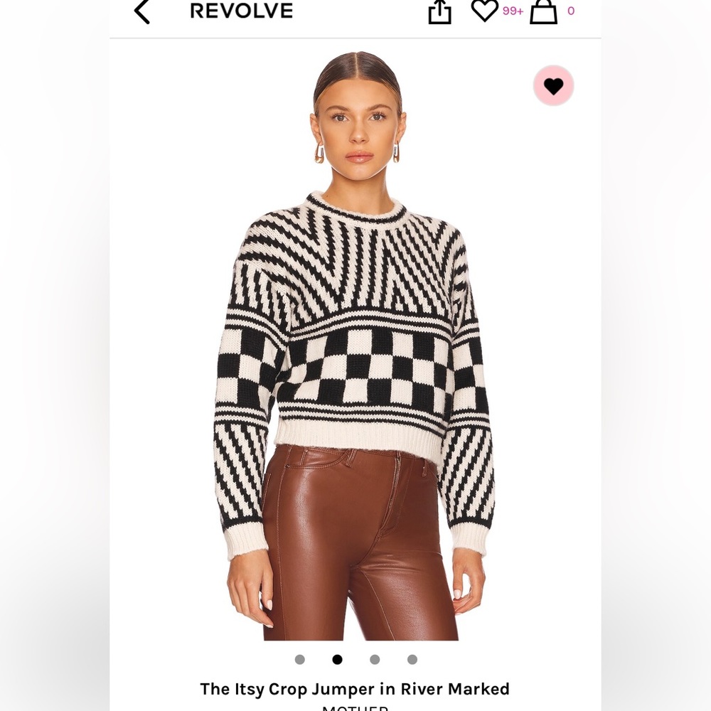 The Itsy Crop Jumper in River Marked